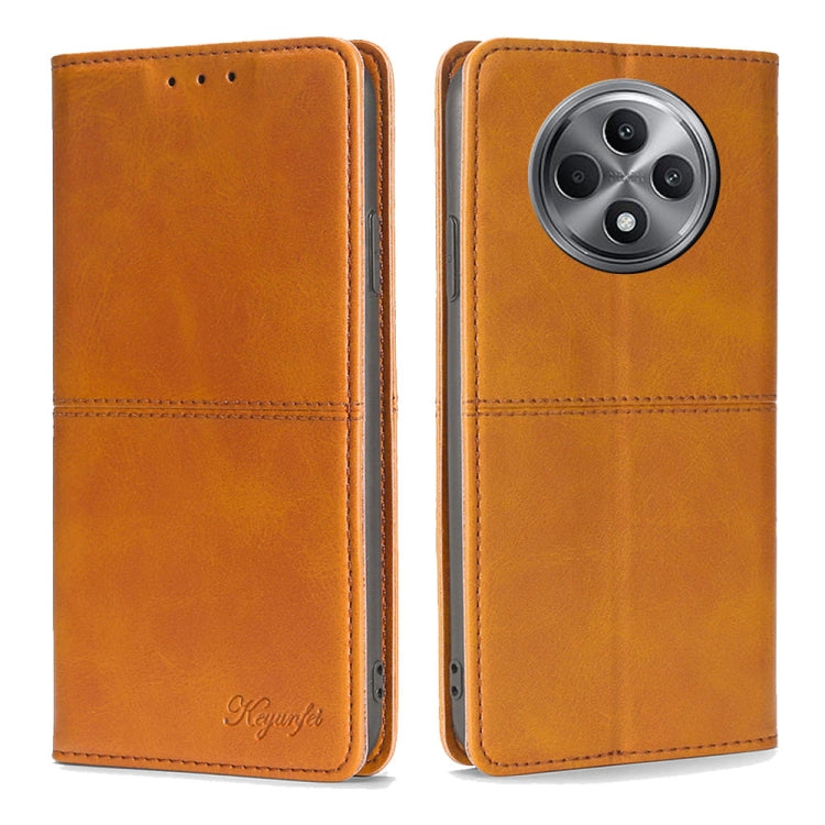Cow Texture Magnetic Leather Phone Case, For OPPO Reno12 F 5G, For OPPO A3 Pro 5G India, For OPPO Reno12 5G Global, For OPPO A60 4G Global