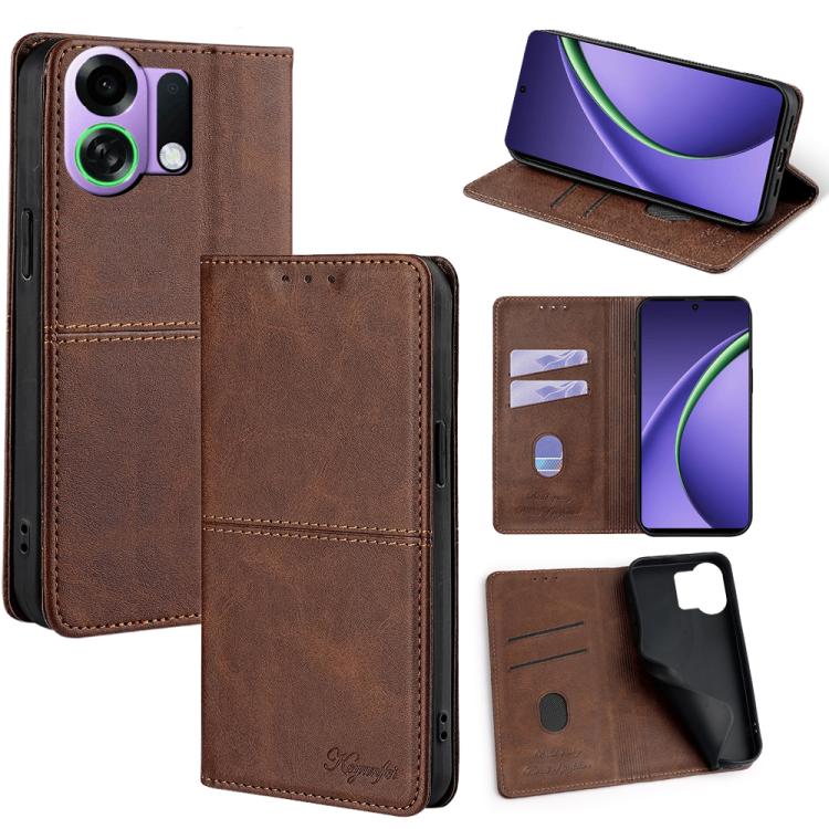 Cow Texture Magnetic Leather Phone Case, For OPPO F31 5G, For OPPO Find X9 Pro 5G, For OPPO K13 Turbo Pro 5G, For OPPO Reno14 F 5G