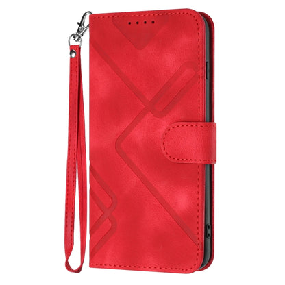 Line Pattern Skin Feel Leather Phone Case, For OPPO A16 4G/A55 5G/A53s 5G, For OPPO Reno6 Pro+ 5G, For OPPO A94 4G/A95 5G/Reno5 Z, For OPPO A94 5G/F19 Pro/F19 Pro+ 5G