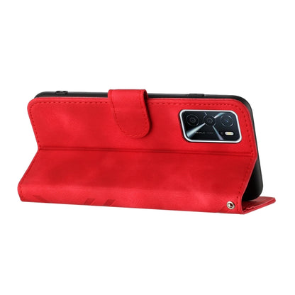 Line Pattern Skin Feel Leather Phone Case, For OPPO A16 4G/A55 5G/A53s 5G, For OPPO Reno6 Pro+ 5G, For OPPO A94 4G/A95 5G/Reno5 Z, For OPPO A94 5G/F19 Pro/F19 Pro+ 5G