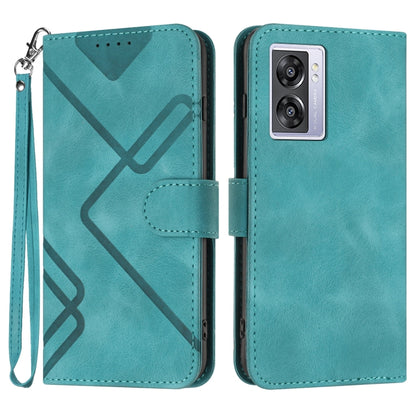Line Pattern Skin Feel Leather Phone Case, For OPPO A1 Pro / Reno8 T 5G Global, For OPPO A77 4G Global, For OPPO A98 5G, For OPPO A17