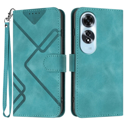 Line Pattern Skin Feel Leather Phone Case, For OPPO A60, For OPPO Reno11 F / F25 Pro, For OPPO A38 /  A18, For OPPO Find X8 Pro