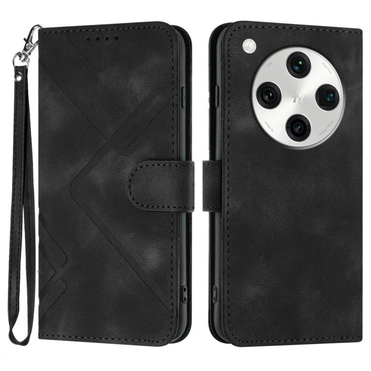 Line Pattern Skin Feel Leather Phone Case, For OPPO A60, For OPPO Reno11 F / F25 Pro, For OPPO A38 /  A18, For OPPO Find X8 Pro
