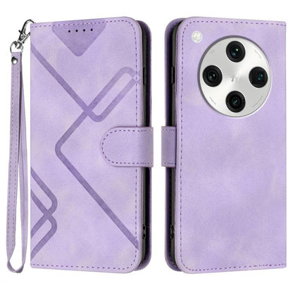 Line Pattern Skin Feel Leather Phone Case, For OPPO A60, For OPPO Reno11 F / F25 Pro, For OPPO A38 /  A18, For OPPO Find X8 Pro