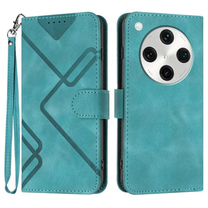Line Pattern Skin Feel Leather Phone Case, For OPPO A60, For OPPO Reno11 F / F25 Pro, For OPPO A38 /  A18, For OPPO Find X8 Pro