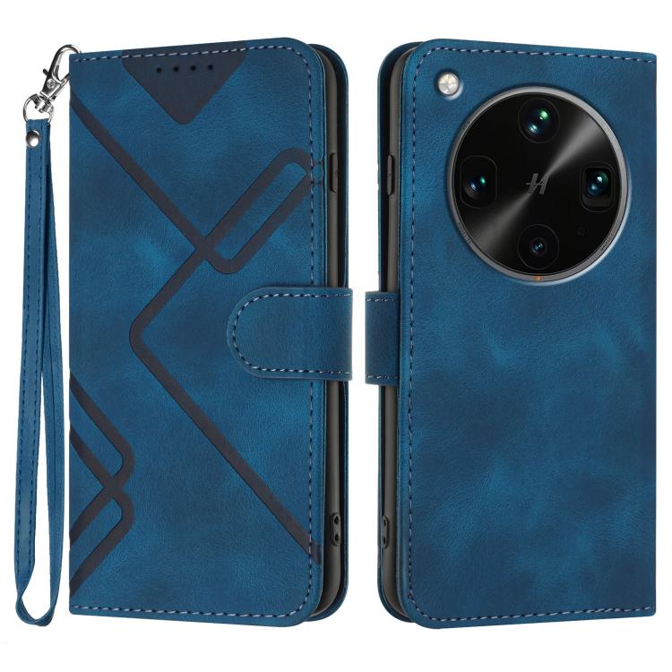 Line Pattern Skin Feel Leather Phone Case, For OPPO K13 5G, For OPPO Find X8s+, For OPPO Find X8s, For OPPO Find X8 Ultra