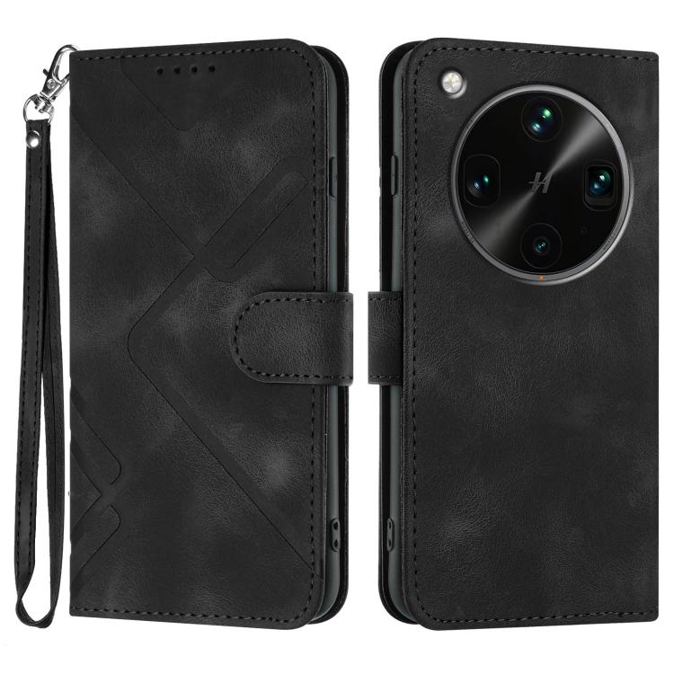 Line Pattern Skin Feel Leather Phone Case, For OPPO K13 5G, For OPPO Find X8s+, For OPPO Find X8s, For OPPO Find X8 Ultra