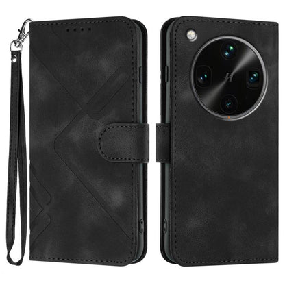 Line Pattern Skin Feel Leather Phone Case, For OPPO K13 5G, For OPPO Find X8s+, For OPPO Find X8s, For OPPO Find X8 Ultra