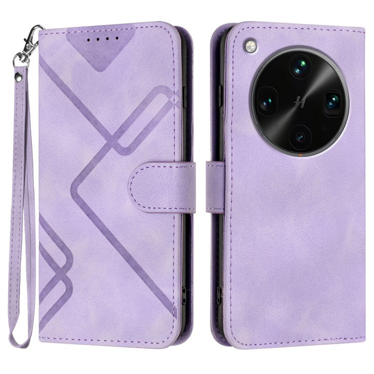 Line Pattern Skin Feel Leather Phone Case, For OPPO K13 5G, For OPPO Find X8s+, For OPPO Find X8s, For OPPO Find X8 Ultra
