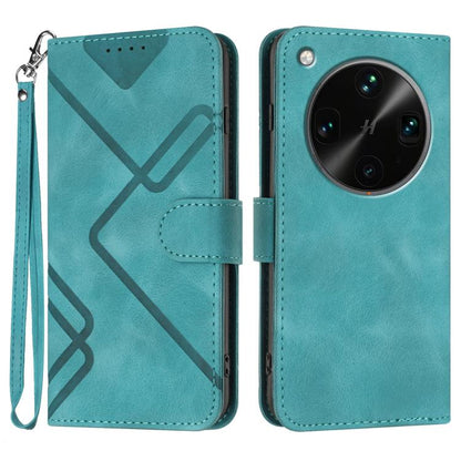 Line Pattern Skin Feel Leather Phone Case, For OPPO K13 5G, For OPPO Find X8s+, For OPPO Find X8s, For OPPO Find X8 Ultra