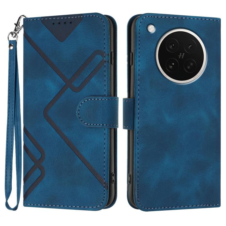 Line Pattern Skin Feel Leather Phone Case, For OPPO K13 5G, For OPPO Find X8s+, For OPPO Find X8s, For OPPO Find X8 Ultra