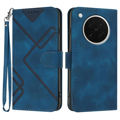 Line Pattern Skin Feel Leather Phone Case, For OPPO K13 5G, For OPPO Find X8s+, For OPPO Find X8s, For OPPO Find X8 Ultra