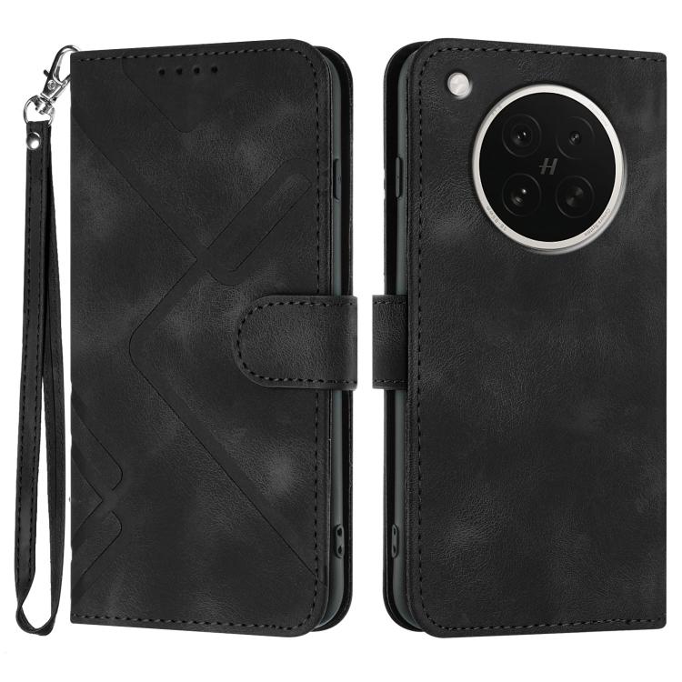 Line Pattern Skin Feel Leather Phone Case, For OPPO K13 5G, For OPPO Find X8s+, For OPPO Find X8s, For OPPO Find X8 Ultra