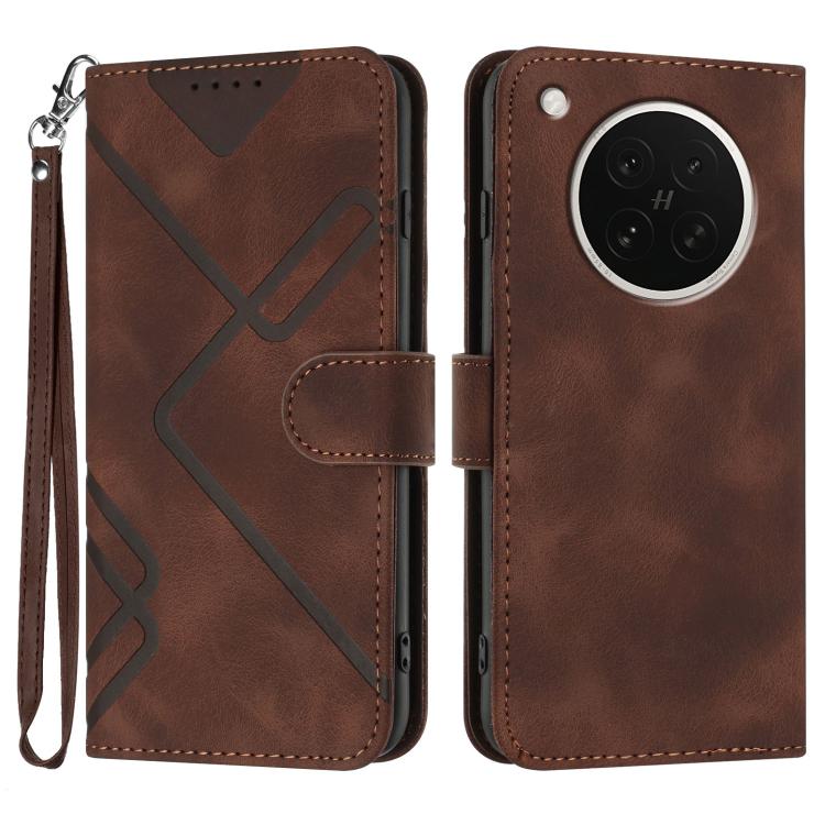 Line Pattern Skin Feel Leather Phone Case, For OPPO K13 5G, For OPPO Find X8s+, For OPPO Find X8s, For OPPO Find X8 Ultra