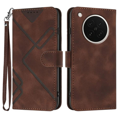 Line Pattern Skin Feel Leather Phone Case, For OPPO K13 5G, For OPPO Find X8s+, For OPPO Find X8s, For OPPO Find X8 Ultra