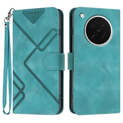 Line Pattern Skin Feel Leather Phone Case, For OPPO K13 5G, For OPPO Find X8s+, For OPPO Find X8s, For OPPO Find X8 Ultra