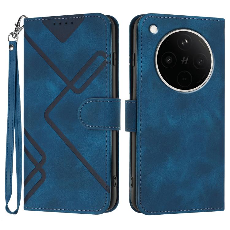 Line Pattern Skin Feel Leather Phone Case, For OPPO K13 5G, For OPPO Find X8s+, For OPPO Find X8s, For OPPO Find X8 Ultra