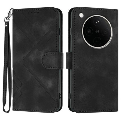 Line Pattern Skin Feel Leather Phone Case, For OPPO K13 5G, For OPPO Find X8s+, For OPPO Find X8s, For OPPO Find X8 Ultra