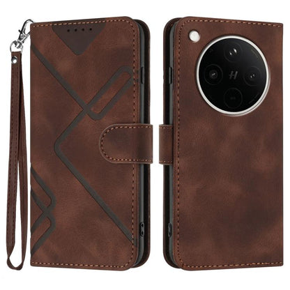 Line Pattern Skin Feel Leather Phone Case, For OPPO K13 5G, For OPPO Find X8s+, For OPPO Find X8s, For OPPO Find X8 Ultra