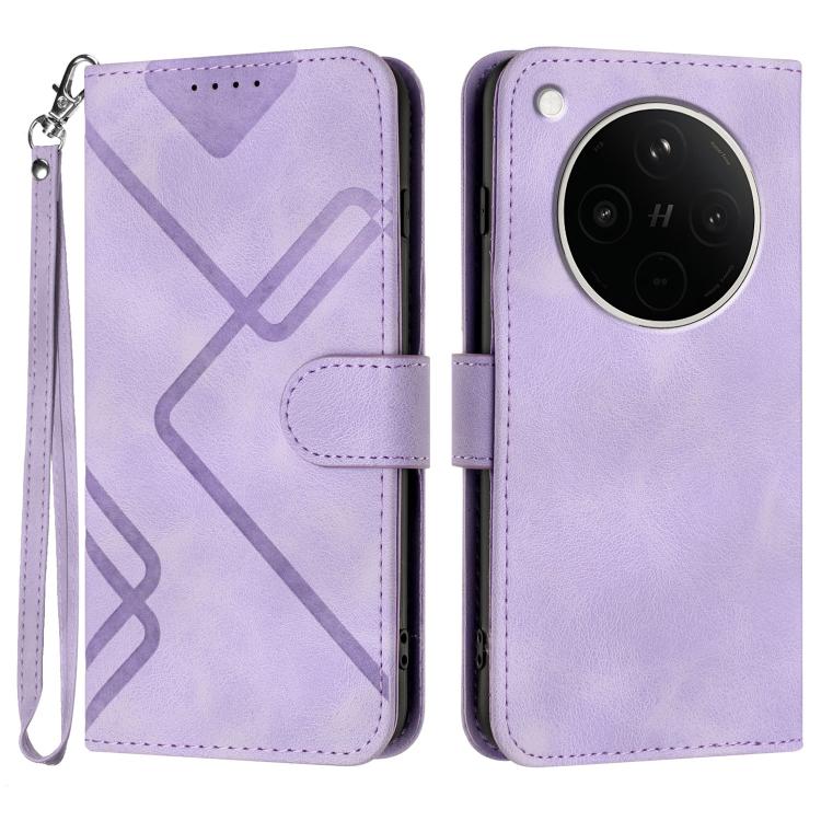 Line Pattern Skin Feel Leather Phone Case, For OPPO K13 5G, For OPPO Find X8s+, For OPPO Find X8s, For OPPO Find X8 Ultra