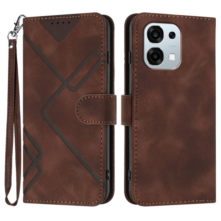 Line Pattern Skin Feel Leather Phone Case, For OPPO Find X9, For OPPO A6 Pro 4G / 5G Global / F31 5G, For OPPO F31 Pro+ 5G / A6 GT 5G, For OPPO Find X9 Pro
