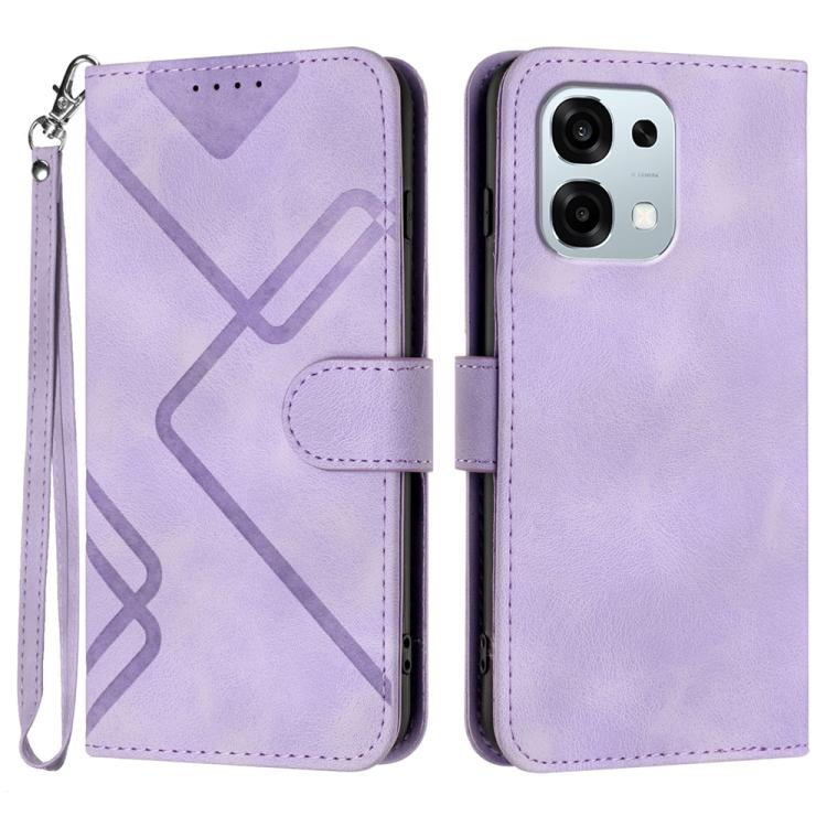 Line Pattern Skin Feel Leather Phone Case, For OPPO Find X9, For OPPO A6 Pro 4G / 5G Global / F31 5G, For OPPO F31 Pro+ 5G / A6 GT 5G, For OPPO Find X9 Pro