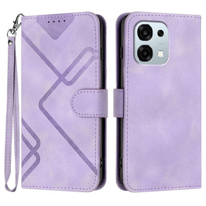 Line Pattern Skin Feel Leather Phone Case, For OPPO Find X9, For OPPO A6 Pro 4G / 5G Global / F31 5G, For OPPO F31 Pro+ 5G / A6 GT 5G, For OPPO Find X9 Pro