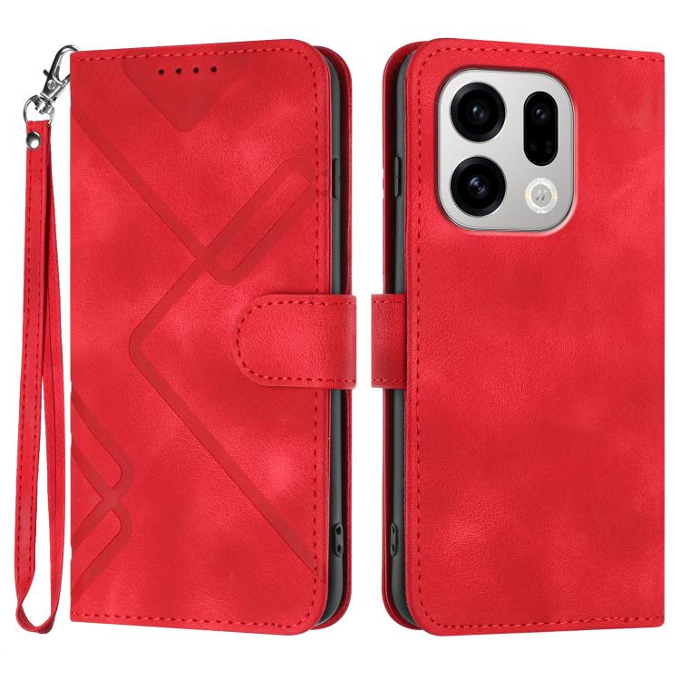 Line Pattern Skin Feel Leather Phone Case, For OPPO Find X9, For OPPO A6 Pro 4G / 5G Global / F31 5G, For OPPO F31 Pro+ 5G / A6 GT 5G, For OPPO Find X9 Pro