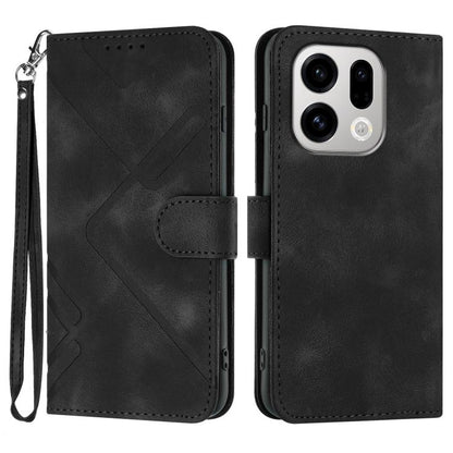 Line Pattern Skin Feel Leather Phone Case, For OPPO Find X9, For OPPO A6 Pro 4G / 5G Global / F31 5G, For OPPO F31 Pro+ 5G / A6 GT 5G, For OPPO Find X9 Pro