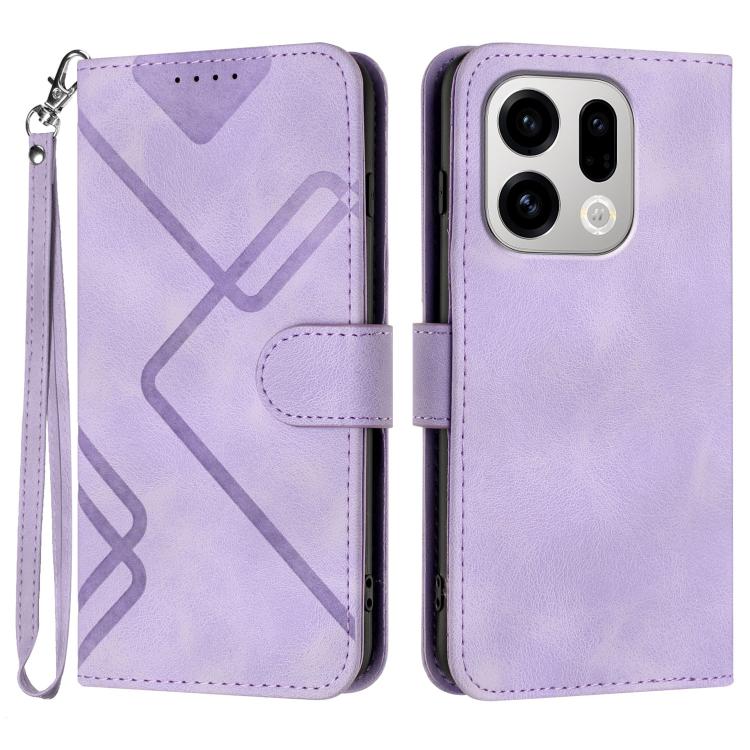Line Pattern Skin Feel Leather Phone Case, For OPPO Find X9, For OPPO A6 Pro 4G / 5G Global / F31 5G, For OPPO F31 Pro+ 5G / A6 GT 5G, For OPPO Find X9 Pro