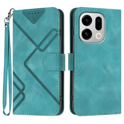 Line Pattern Skin Feel Leather Phone Case, For OPPO Find X9, For OPPO A6 Pro 4G / 5G Global / F31 5G, For OPPO F31 Pro+ 5G / A6 GT 5G, For OPPO Find X9 Pro