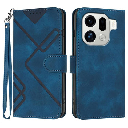 Line Pattern Skin Feel Leather Phone Case, For OPPO Find X9, For OPPO A6 Pro 4G / 5G Global / F31 5G, For OPPO F31 Pro+ 5G / A6 GT 5G, For OPPO Find X9 Pro