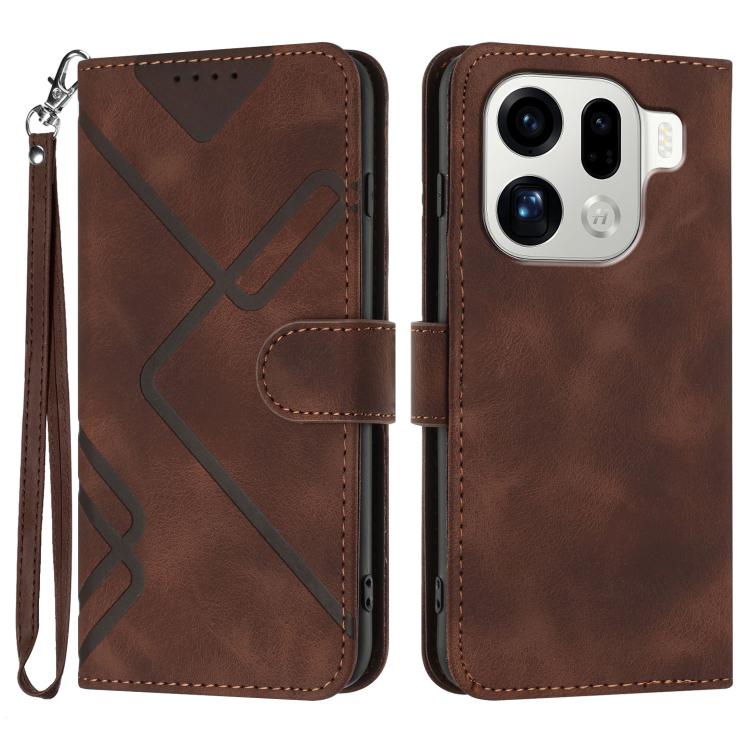 Line Pattern Skin Feel Leather Phone Case, For OPPO Find X9, For OPPO A6 Pro 4G / 5G Global / F31 5G, For OPPO F31 Pro+ 5G / A6 GT 5G, For OPPO Find X9 Pro