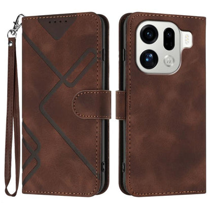 Line Pattern Skin Feel Leather Phone Case, For OPPO Find X9, For OPPO A6 Pro 4G / 5G Global / F31 5G, For OPPO F31 Pro+ 5G / A6 GT 5G, For OPPO Find X9 Pro