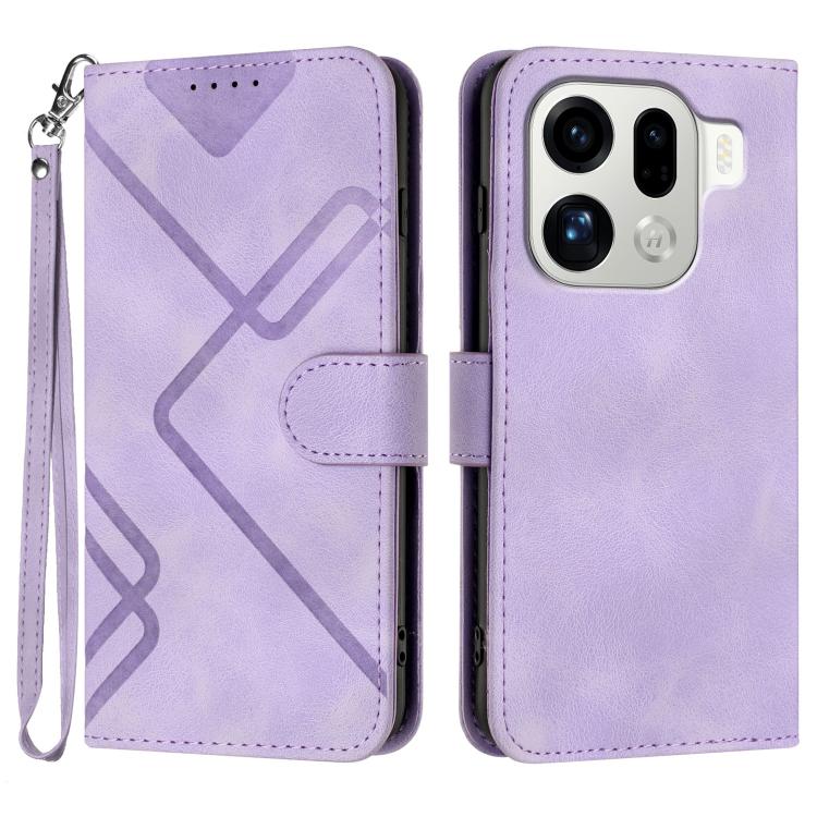 Line Pattern Skin Feel Leather Phone Case, For OPPO Find X9, For OPPO A6 Pro 4G / 5G Global / F31 5G, For OPPO F31 Pro+ 5G / A6 GT 5G, For OPPO Find X9 Pro