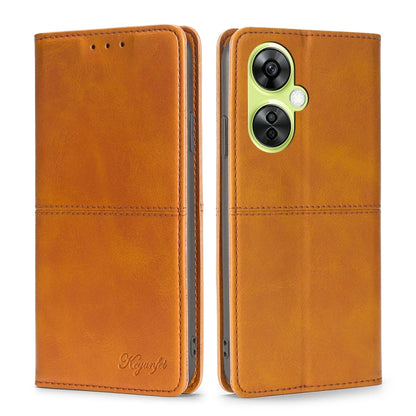 Cow Texture Magnetic Leather Phone Case, For OnePlus Ace 3V 5G, For OnePlus Nord CE4, For OnePlus Nord CE 3 Lite 5G