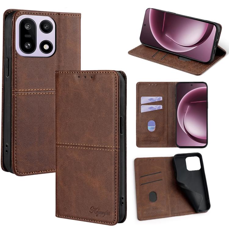 Cow Texture Magnetic Leather Phone Case, For OnePlus 15T 5G, For OnePlus Turbo 6 / 6V, For OnePlus Ace 6, For OnePlus 15 5G