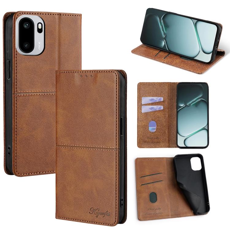 Cow Texture Magnetic Leather Phone Case, For OnePlus 15T 5G, For OnePlus Turbo 6 / 6V, For OnePlus Ace 6, For OnePlus 15 5G