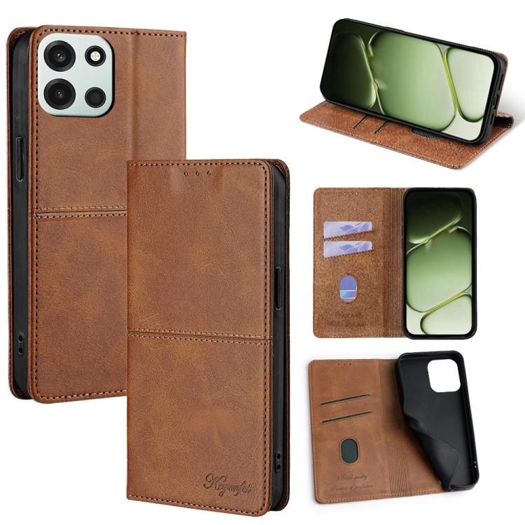 Cow Texture Magnetic Leather Phone Case, For OnePlus 15T 5G, For OnePlus Turbo 6 / 6V, For OnePlus Ace 6, For OnePlus 15 5G