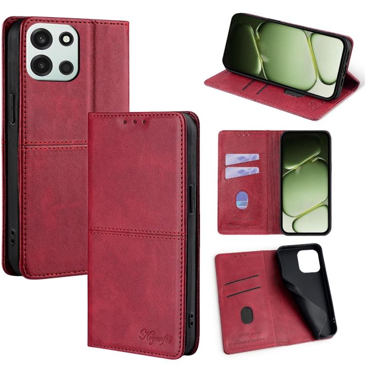 Cow Texture Magnetic Leather Phone Case, For OnePlus 15T 5G, For OnePlus Turbo 6 / 6V, For OnePlus Ace 6, For OnePlus 15 5G