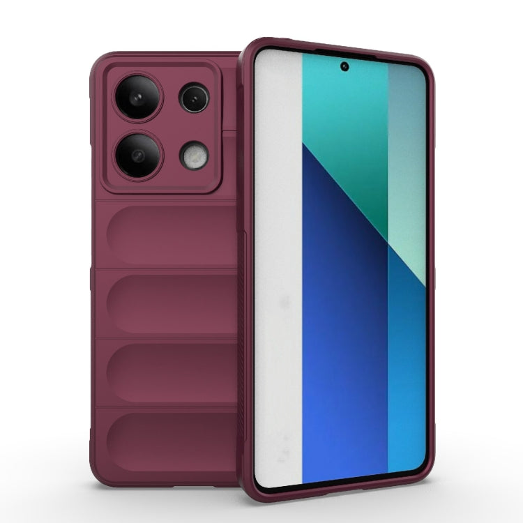 Magic Shield TPU + Flannel Phone Case, For Xiaomi Redmi Note 13 Pro 4G Global, For Xiaomi Redmi Note 13 4G Global