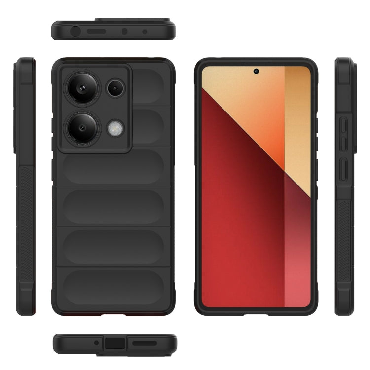 Magic Shield TPU + Flannel Phone Case, For Xiaomi Redmi Note 13 Pro 4G Global, For Xiaomi Redmi Note 13 4G Global