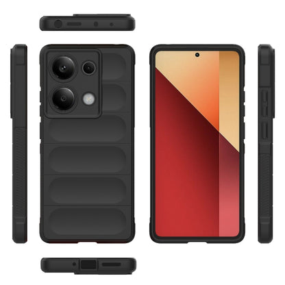 Magic Shield TPU + Flannel Phone Case, For Xiaomi Redmi Note 13 Pro 4G Global, For Xiaomi Redmi Note 13 4G Global