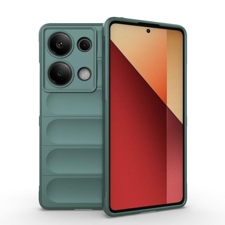 Magic Shield TPU + Flannel Phone Case, For Xiaomi Redmi Note 13 Pro 4G Global, For Xiaomi Redmi Note 13 4G Global