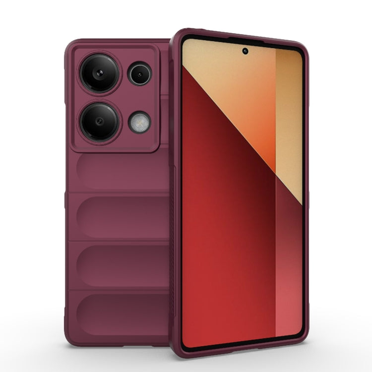 Magic Shield TPU + Flannel Phone Case, For Xiaomi Redmi Note 13 Pro 4G Global, For Xiaomi Redmi Note 13 4G Global