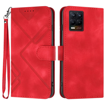 Line Pattern Skin Feel Leather Phone Case, For Realme Narzo 30A/C25/C25s, For Realme 8 4G / 8 Pro, For Realme GT 5G / GT Neo, For Realme C15/C12/Narzo 20/7i Global