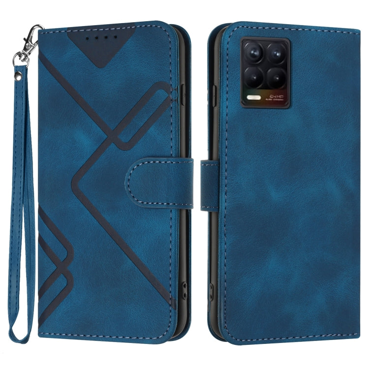Line Pattern Skin Feel Leather Phone Case, For Realme Narzo 30A/C25/C25s, For Realme 8 4G / 8 Pro, For Realme GT 5G / GT Neo, For Realme C15/C12/Narzo 20/7i Global