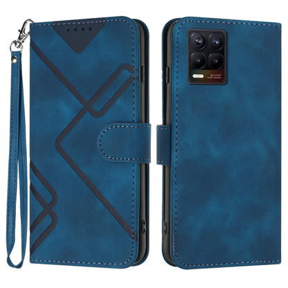 Line Pattern Skin Feel Leather Phone Case, For Realme Narzo 30A/C25/C25s, For Realme 8 4G / 8 Pro, For Realme GT 5G / GT Neo, For Realme C15/C12/Narzo 20/7i Global