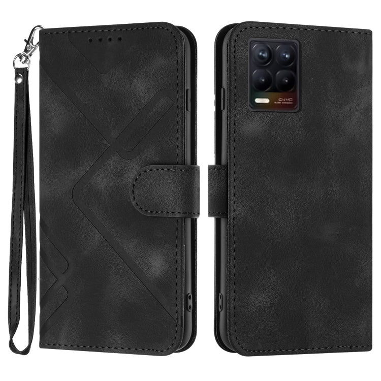Line Pattern Skin Feel Leather Phone Case, For Realme Narzo 30A/C25/C25s, For Realme 8 4G / 8 Pro, For Realme GT 5G / GT Neo, For Realme C15/C12/Narzo 20/7i Global