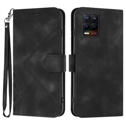 Line Pattern Skin Feel Leather Phone Case, For Realme Narzo 30A/C25/C25s, For Realme 8 4G / 8 Pro, For Realme GT 5G / GT Neo, For Realme C15/C12/Narzo 20/7i Global